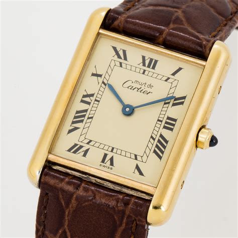 cartier tank wrist|must de cartier tank vintage.